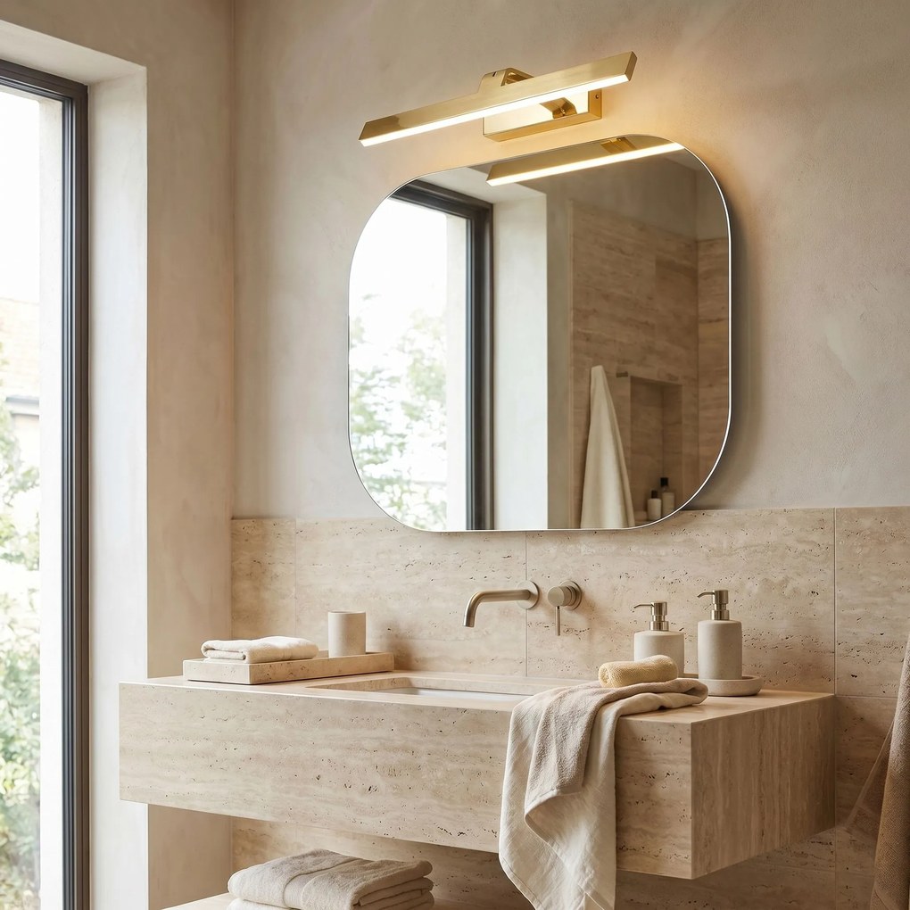 Badkamer LED-wandlamp SWE004-1W 43cm GOLD