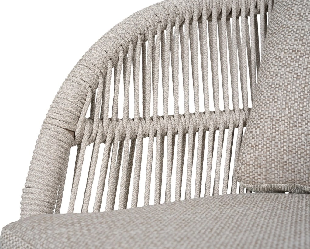 Tuinset 6 personen 240 cm Rope Zand/Beige Lifestyle Garden Furniture Monaco/Guave