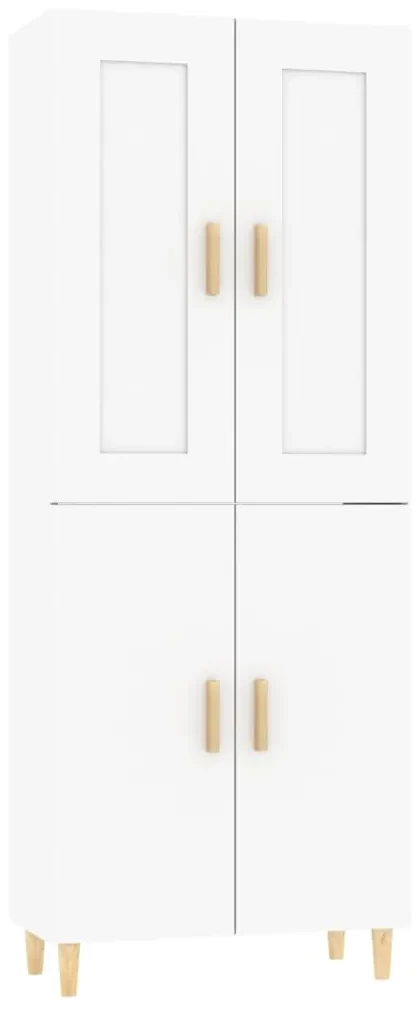 vidaXL Hoge kast 70x34x180 cm bewerkt hout wit