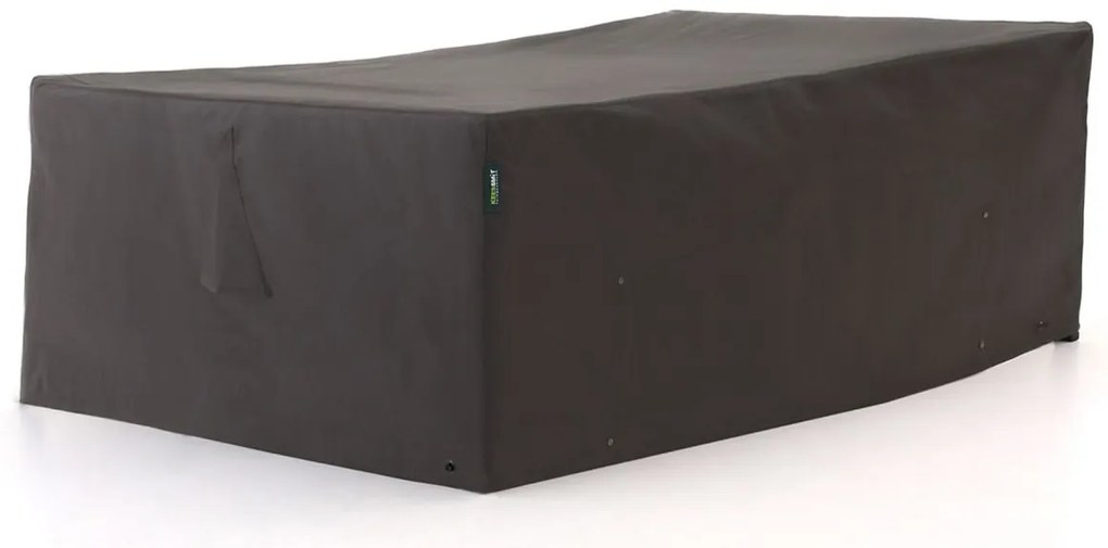 Tuinmeubelhoes geschikt voor Stoel-bank loungeset | Kees Smit  | Kunststof | Grijs - Antraciet | 260x100cm | Kees Smit Tuinmeubelen