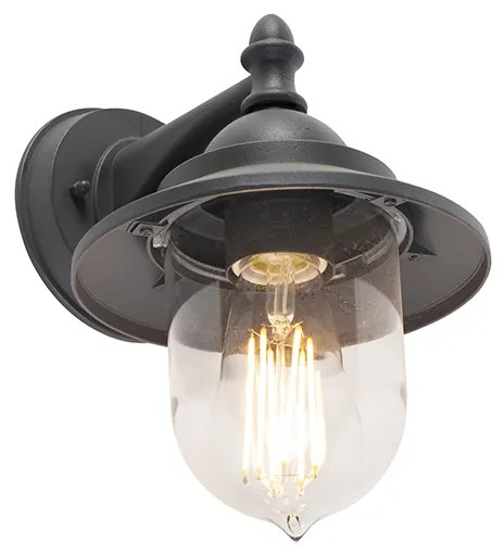 Romantische buitenwandlamp donker grijs - Oxford