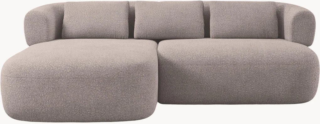 Bouclé hoekbank Jenny (2-zits)