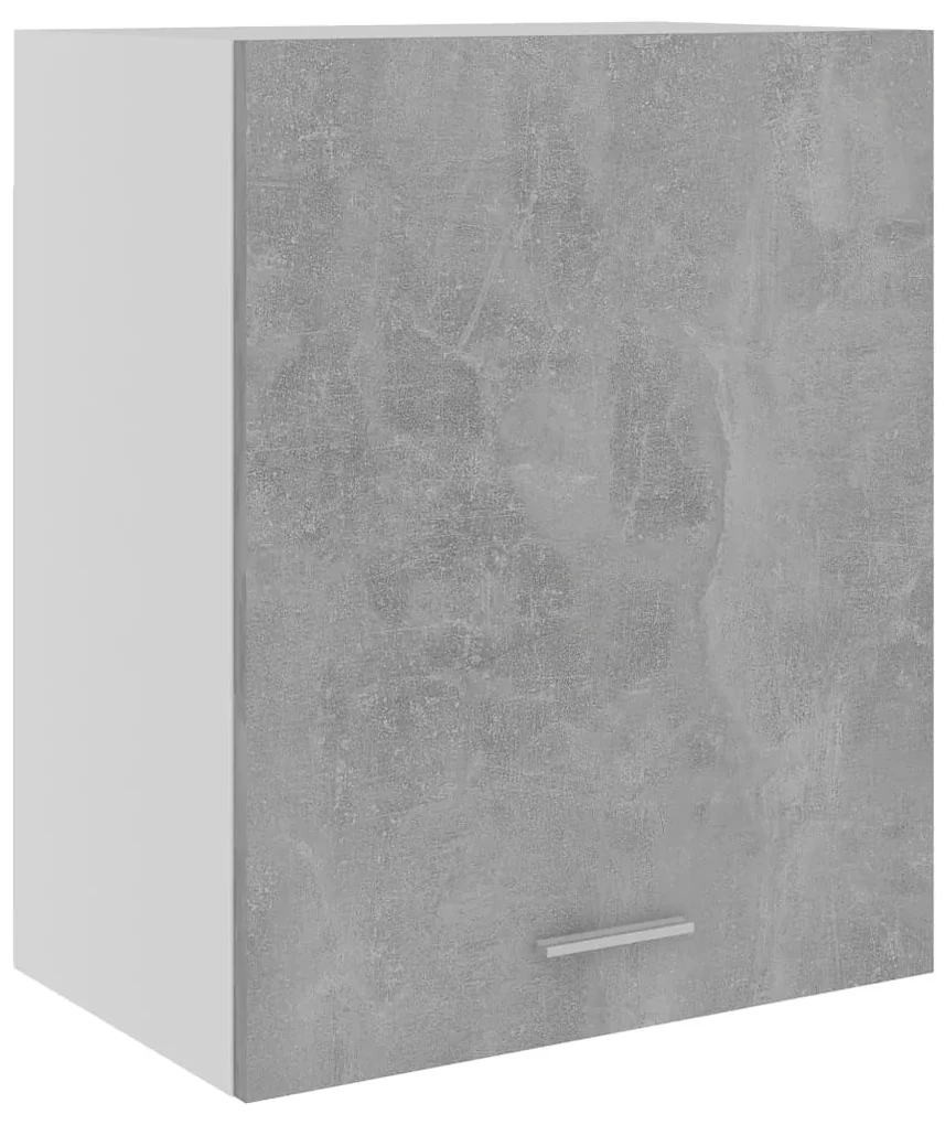 vidaXL Hangkast 50x31x60 cm bewerkt hout betongrijs