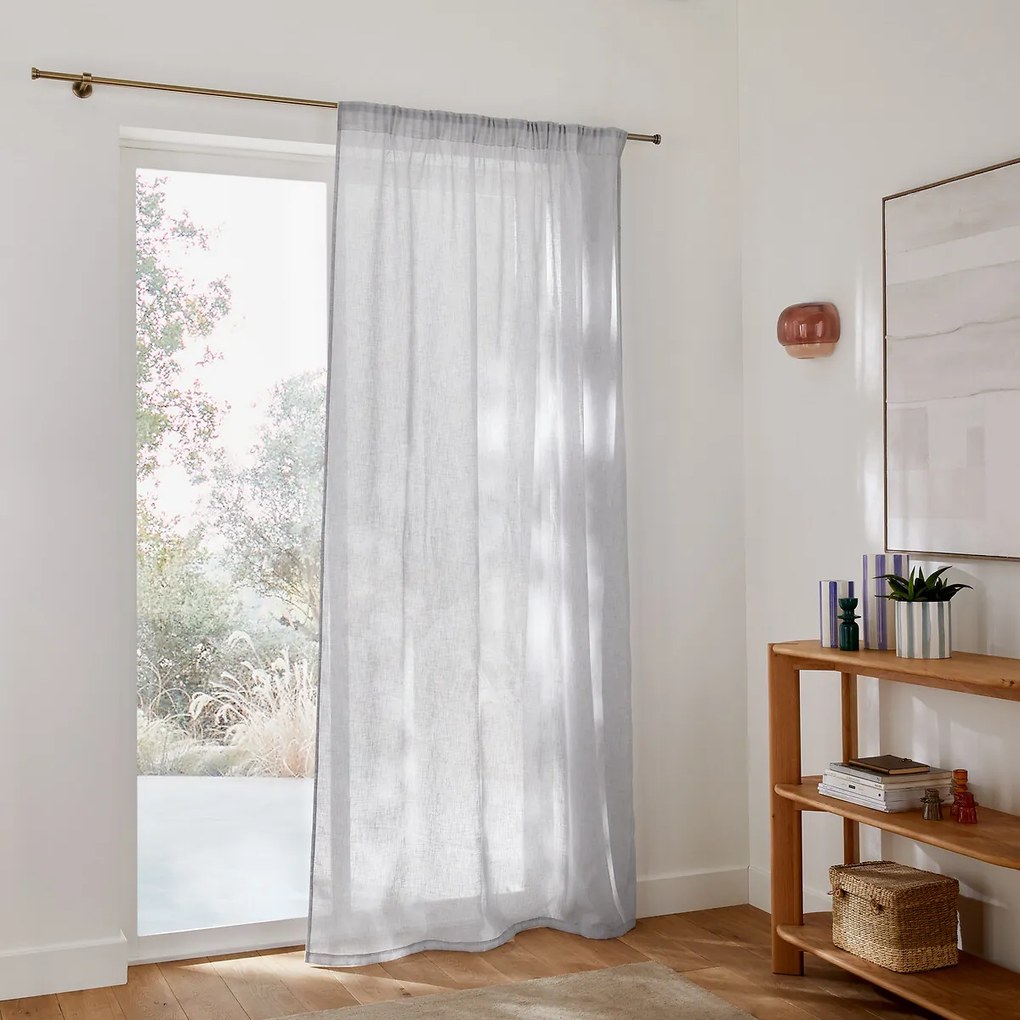 Gordijn met aangerimpelde bies en golf, Nyong