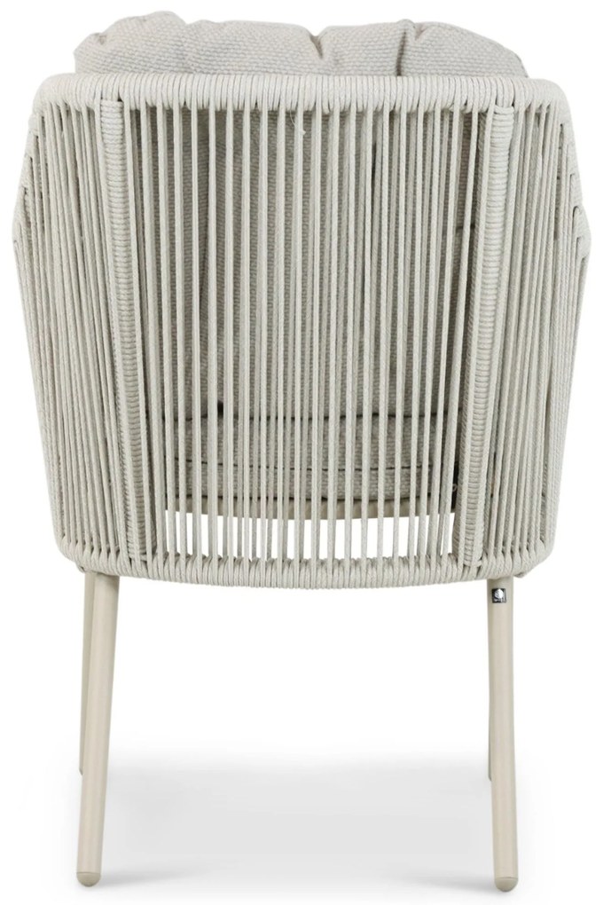 Tuinset 4 personen 180 cm Aluminium/rope Taupe Santika Furniture Santika