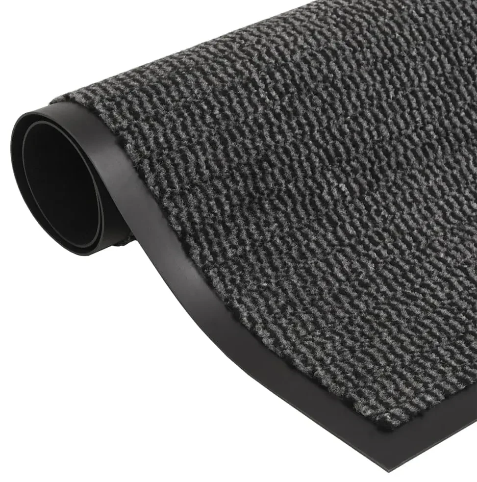 vidaXL Droogloopmatten 2 st rechthoekig getuft 40x60 cm antraciet
