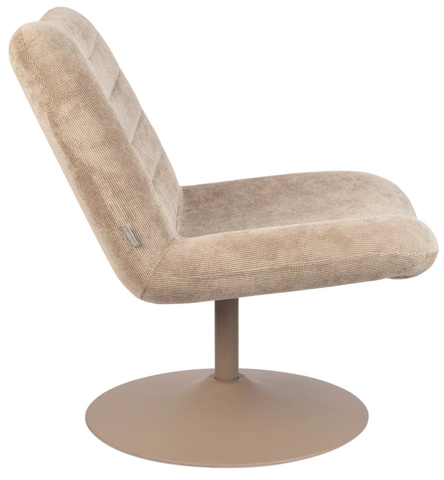 Zuiver Bubba Beige Draaifauteuil Retro Design