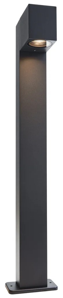 Buitenlamp zwart met grondpin en kabelmof 65cm incl. stopcontact IP44 - Baleno