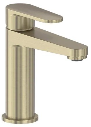 MAY Forma Eenhendel wastafelmengkraan opbouw model S Geborsteld mat goud PVD 6800004