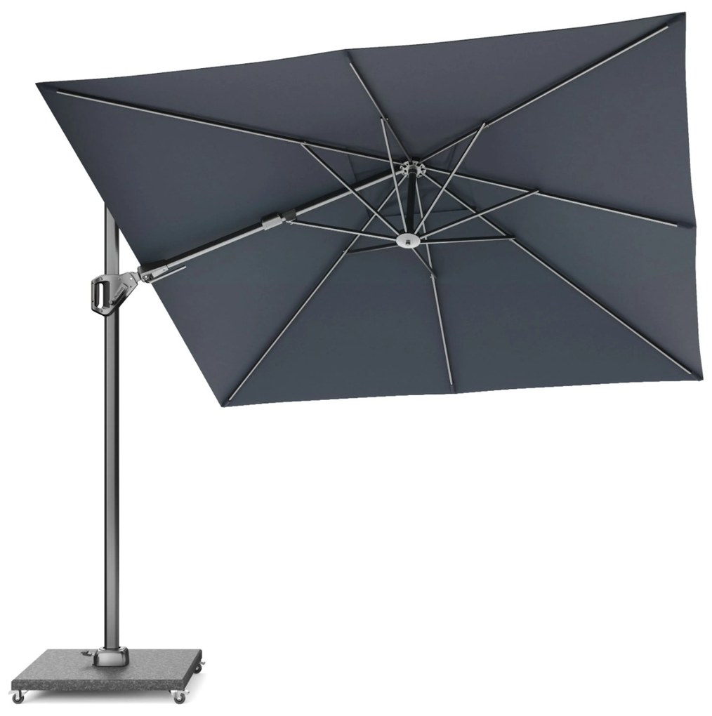 Zweefparasol  2.7x2.7m T2 ( excl. voet) Grijs-antraciet Platinum Voyager