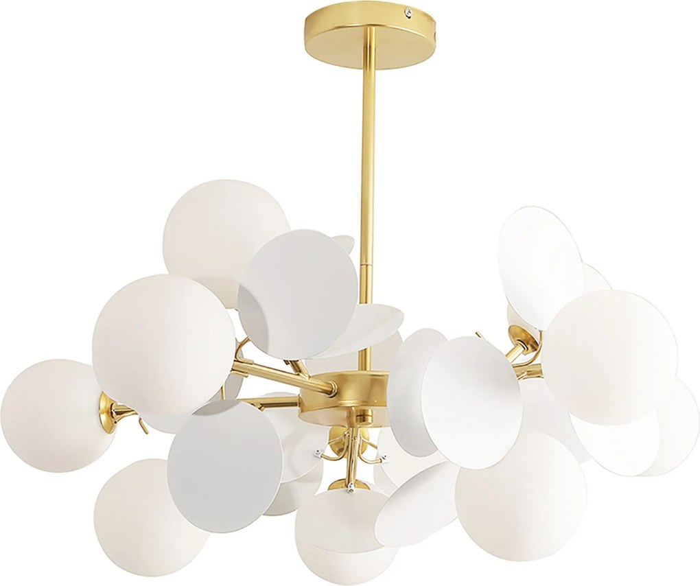 Hanglamp Gold/White APP1565-12