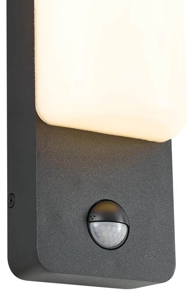 Buiten wandlamp zwart met bewegingssensor incl. LED - Shift