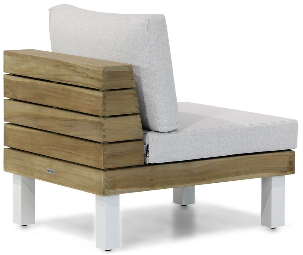 Hoek loungeset 7 personen Teak Old teak greywash Lifestyle Garden Furniture Seashore/Brighton