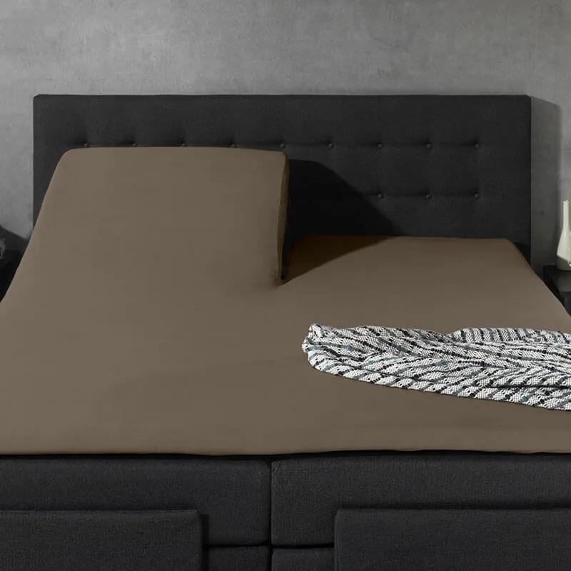 Home Care 2-PACK: Splittopper Jersey - Home Care Taupe 140 x 200/210/220 cm