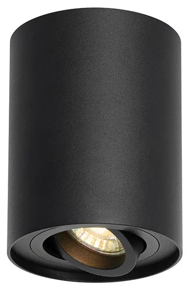 Smart plafondspot zwart verstelbaar incl. Wifi GU10 - Rondoo up