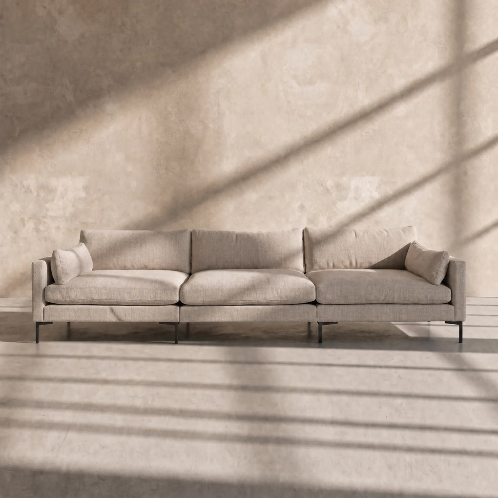 Zuiver Summer 4,5-zits Bank Stof Latte