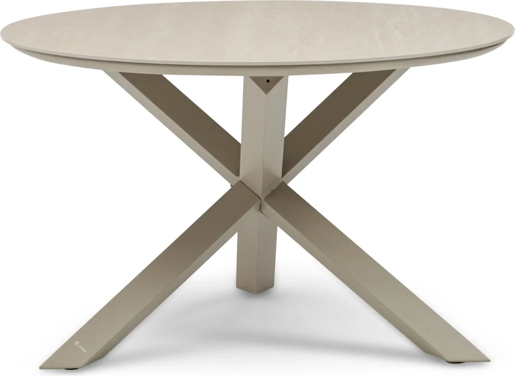 Dining Tuintafel rond 120 cm Zand/Beige Xento | BIANO