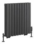 Eastbrook Tunstall dubbele radiator 60x60cm 818W antraciet