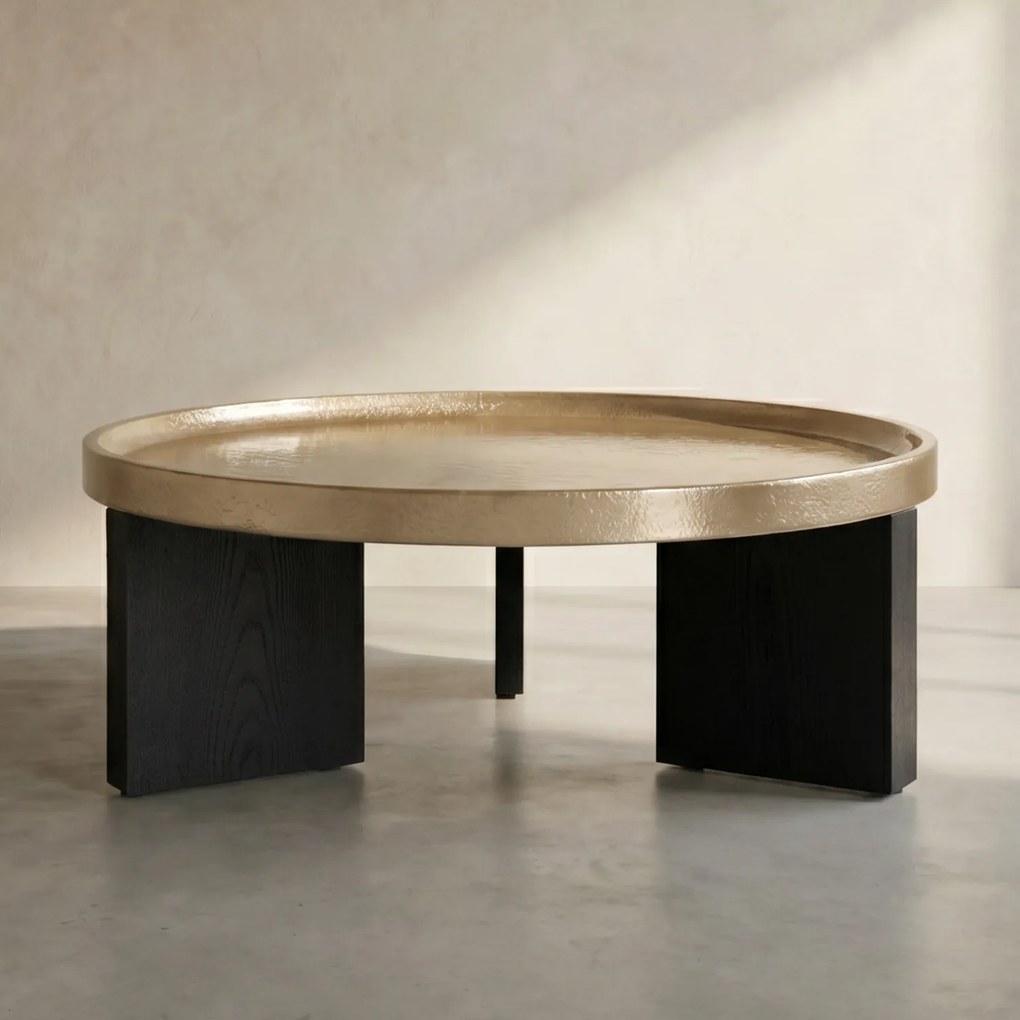 Eleonora Mayson Beige Salontafel Rond 90 Cm - 90 X 90cm.