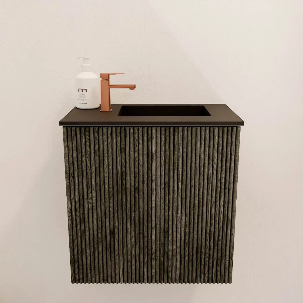 Mondiaz Joya 40cm toiletmeubel shadow met wastafel faye rechts 1 kraangat urban