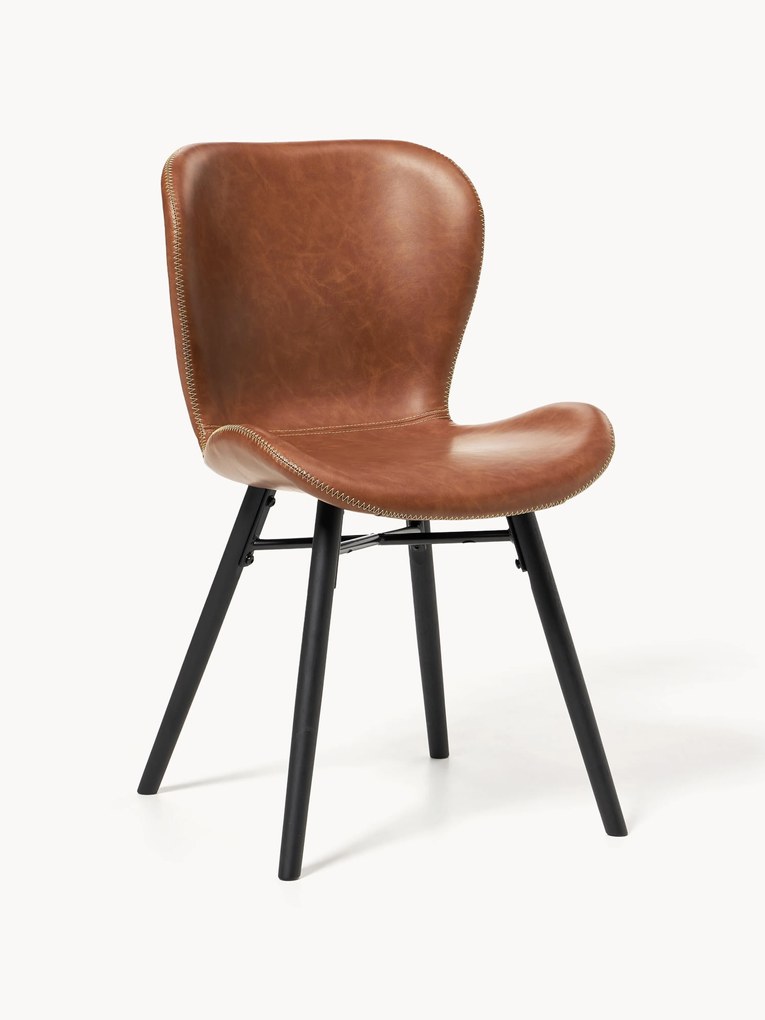 Kunstleren stoelen Batilda, 2 stuks