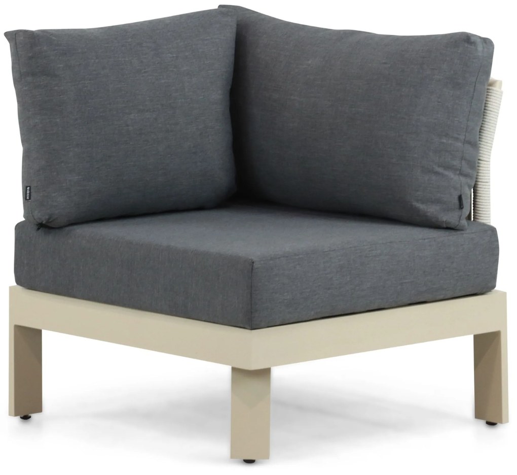 Hoek loungeset 6 personen Aluminium Taupe Lifestyle Garden Furniture Lorenzo