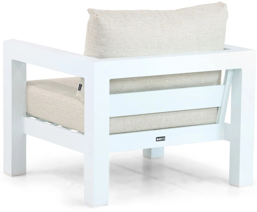 Tuinstoel Aluminium Wit Lifestyle Garden Furniture Luca
