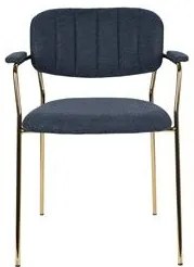 House of Rebels Eetkamerstoel - Roos - Goud/Blauw - House of Rebels