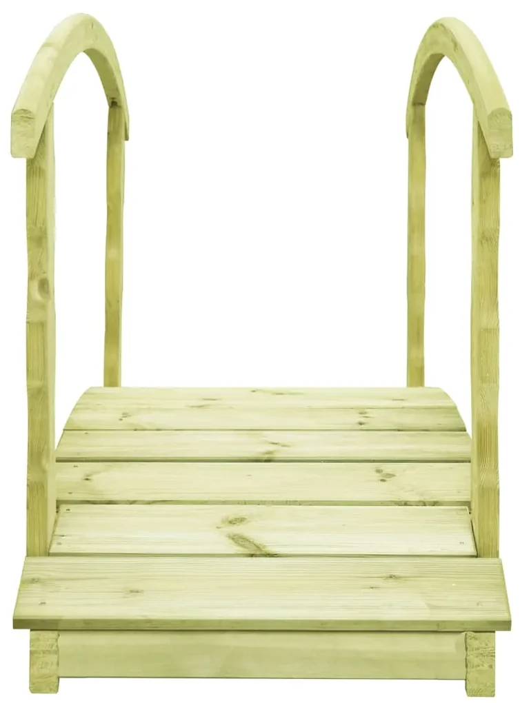 vidaXL Tuinbrug met leuning 170x74x105 cm geïmpregneerd grenenhout