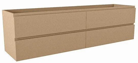 Mondiaz HAY wastafelonderkast - 180x45x50cm - 4 lades - softclose - Oro M45179Oro