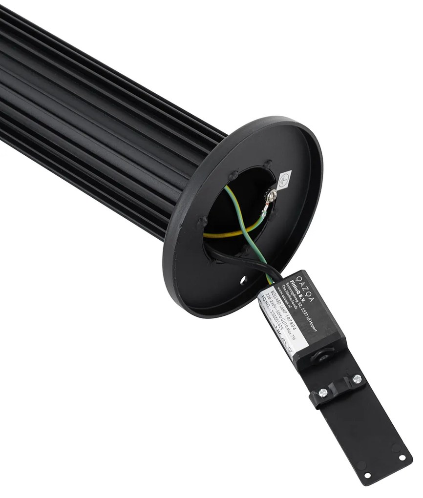 Design buiten paaltje zwart 50 cm IP44 - Boris