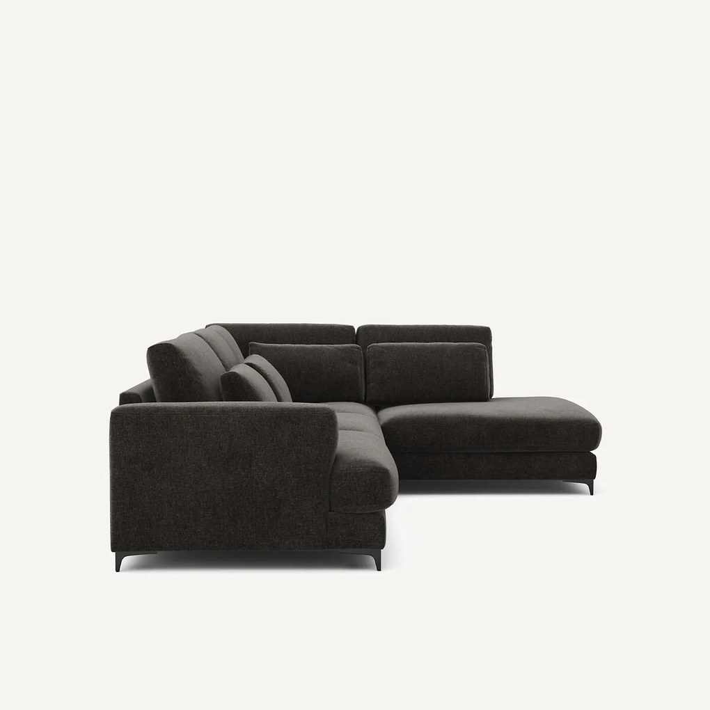 Omvormbare hoekbank rechts in chenille fluweel, Marsile