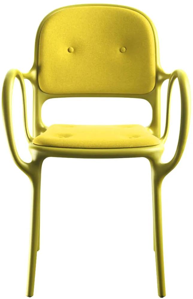 Magis Milà gestoffeerde stoel geel