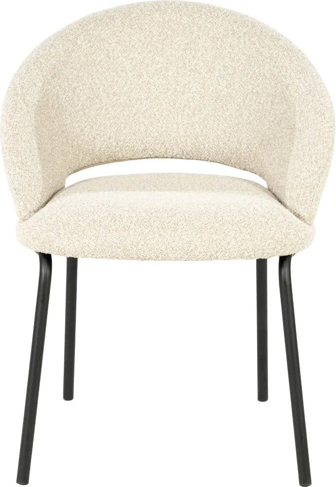 By-Boo Nido Eetkamerstoel Met Zwart Onderstel Beige