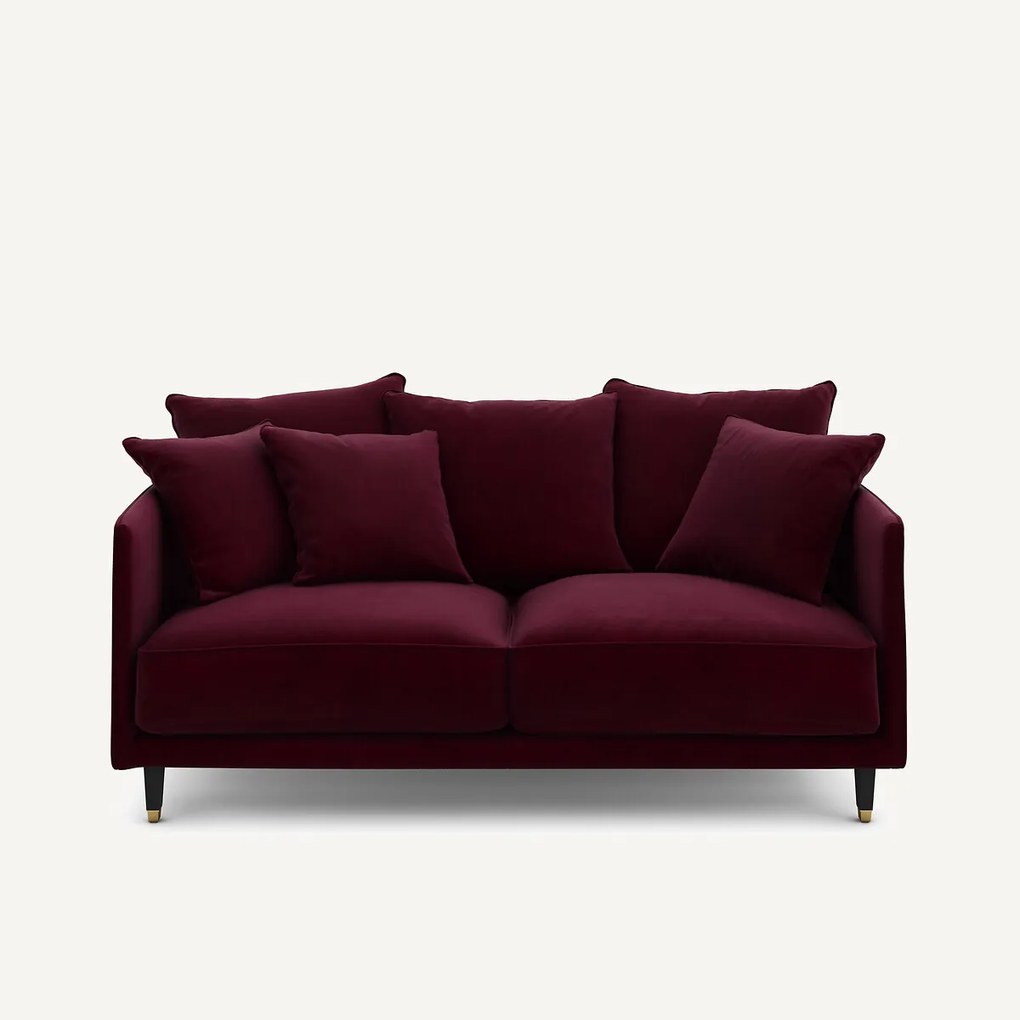 3-zits compacte fluwelen bank, Lazare