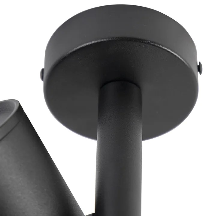 Design plafondspot zwart kantelbaar GU10 50mm - Scopio Honey