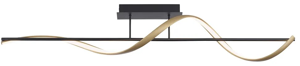 Smart plafondlamp antraciet met goud incl. LED dimbaar in kelvin - Marianne Design Binnenverlichting Lamp