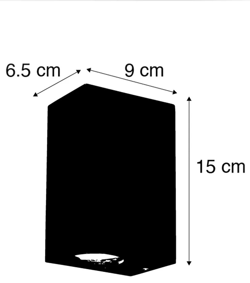 Set van 4 smart wandlampen roestbruin IP44 incl. 2 GU10 - Baleno
