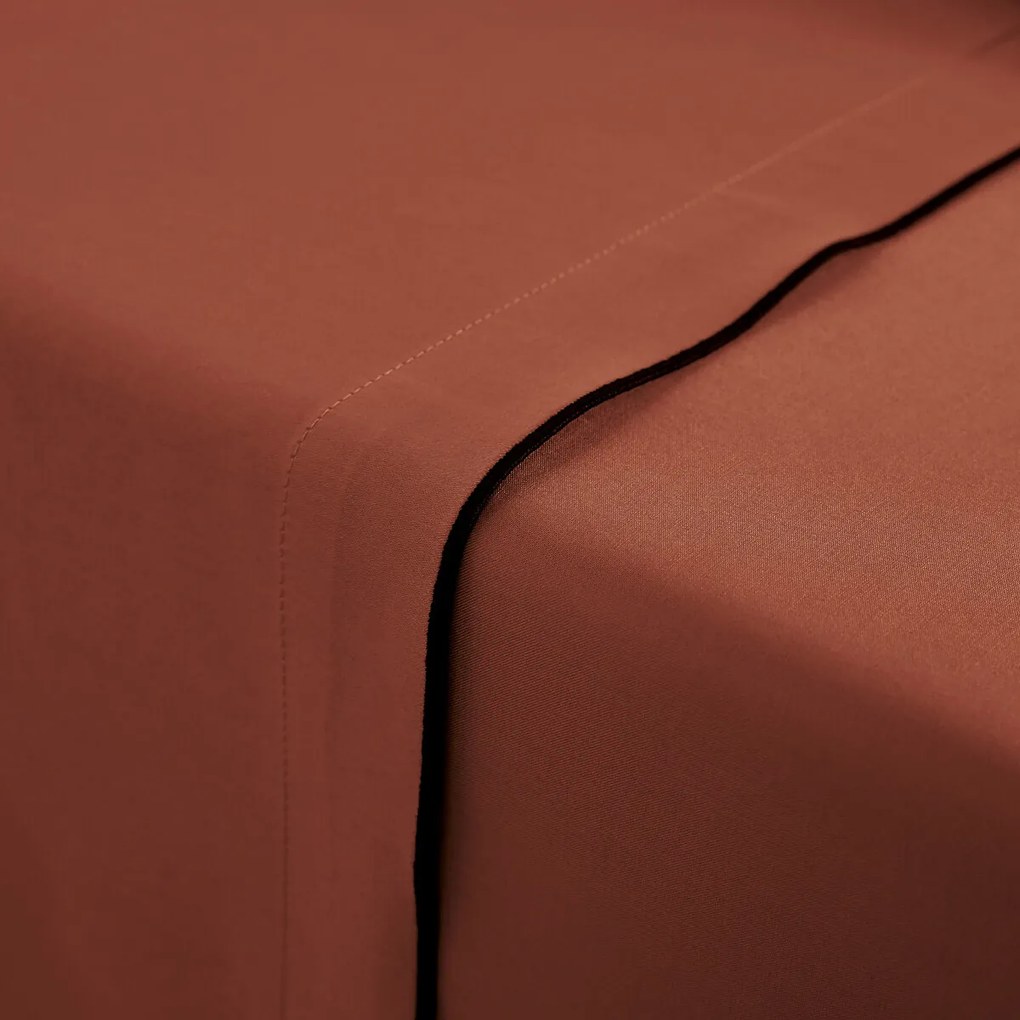 Hoeslaken van 118 draden gewassen katoensatijn, Victor uni