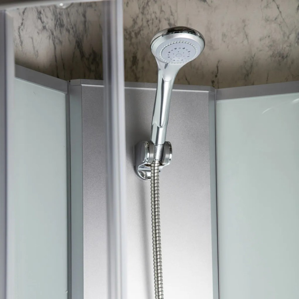 Kerra Evora complete douchecabine met zitting 90x90cm chroom