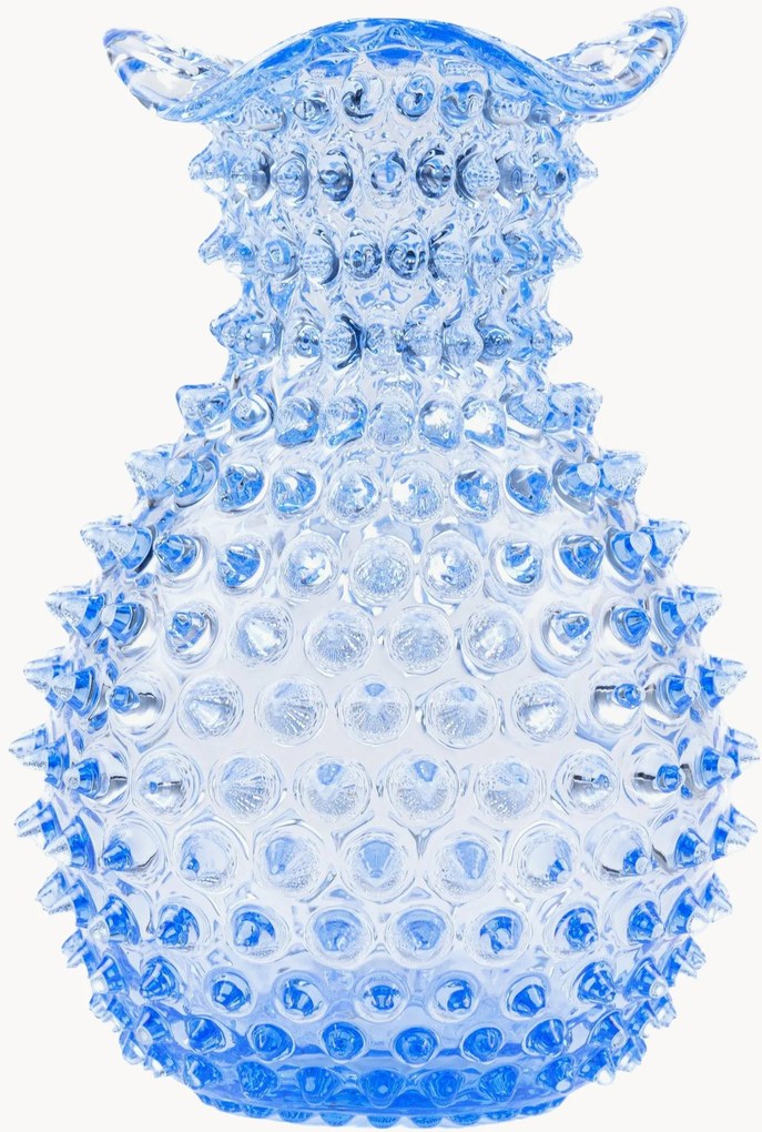 Mondgeblazen vaas Blonde Hobnail, H 21 cm