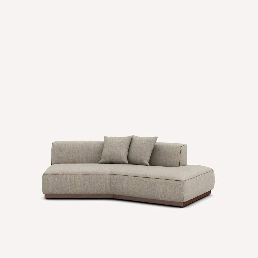 Rechte halve bank in tweed, JACOPO