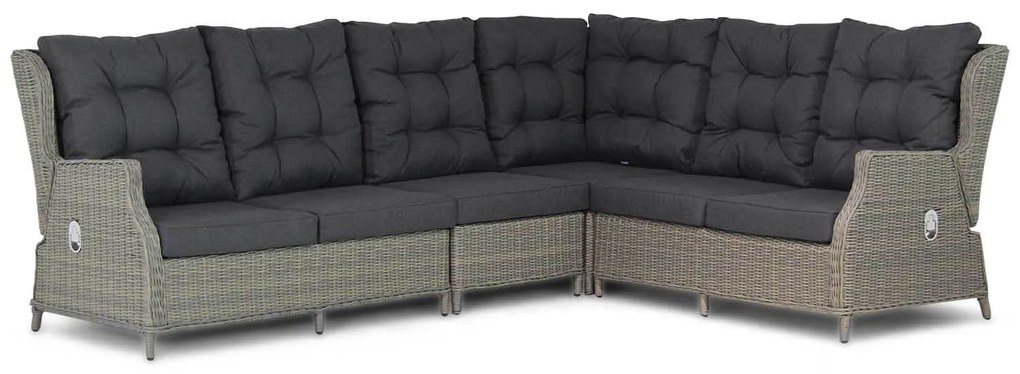 Hoek loungeset 6 personen Wicker Taupe  Garden Collections Chicago