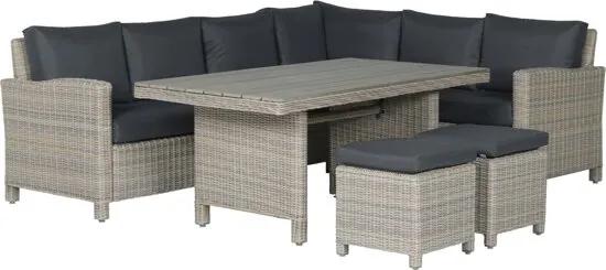 Vancouver loungedining set - 5 delig - rechts - vintage willow