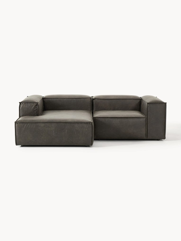 Modulaire leren hoekbank Lennon (2-zits)