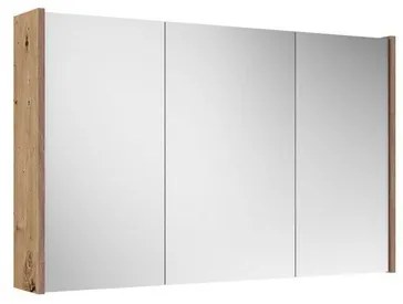 Adema Spiegelkast - 100x63x16cm - inclusief zijpanelen - Rustiek Eiken SW812068/SW1027172