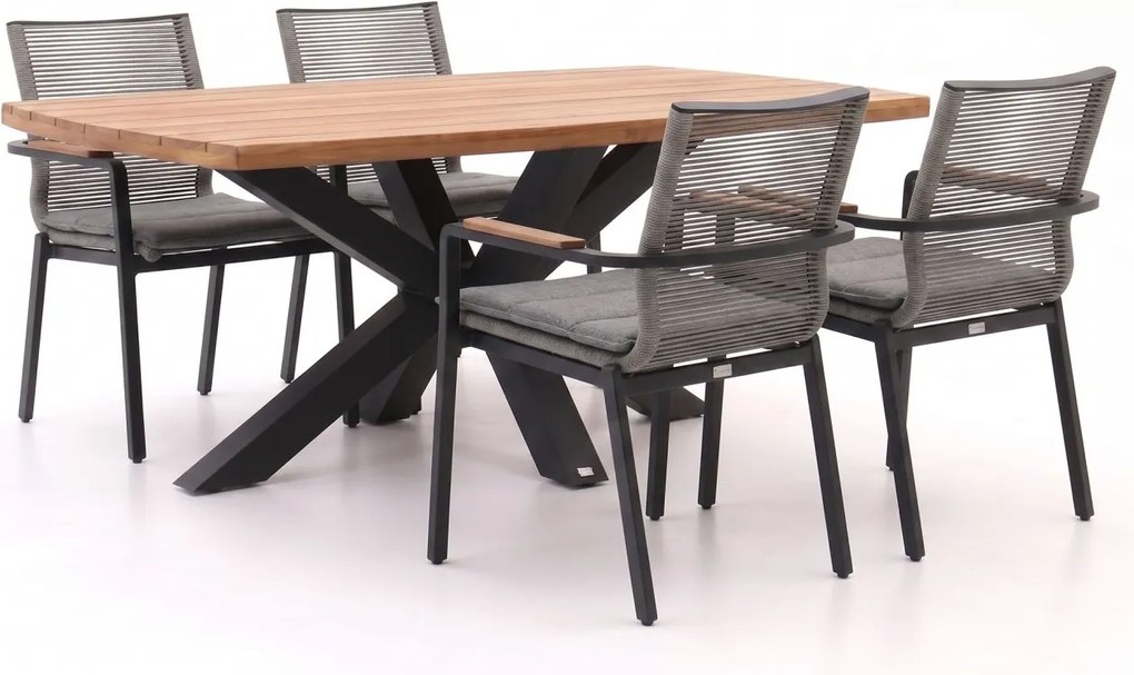 Diningset Bellagio  | 4 personen | Tuinset teakhout | 5-delig | Kees Smit Tuinmeubelen