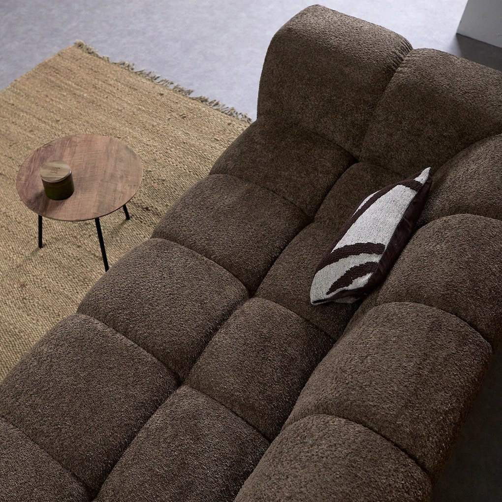 Design Bank Bruin Hoek Rechts