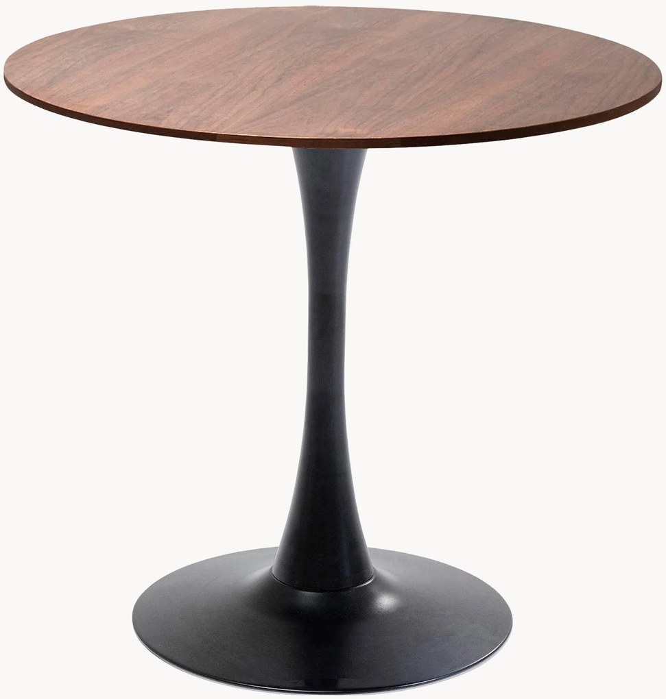 Ronde eettafel Schickeria met tafelblad in houtlook, Ø 80 cm