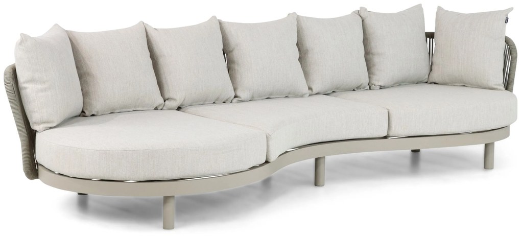 Loungeset tuin 3 personen Aluminium/rope Taupe Hartman Bjorn/Bario